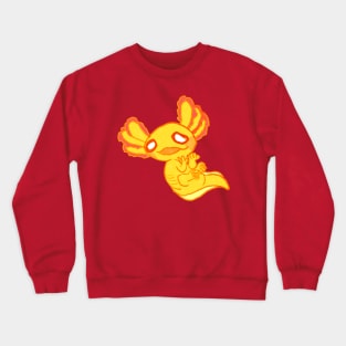 Gold albino axolotl mud puppy shirt Crewneck Sweatshirt